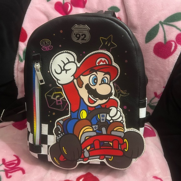 Bioworld Handbags - Bioworld Nintendo Super Mario Kart Rainbow Road Mini Backpack